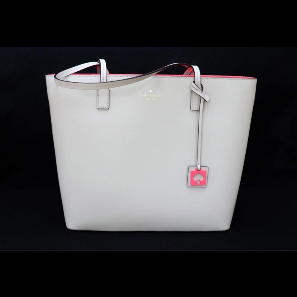 Kate Spade light cream tote bag * FREE SHIPPING *